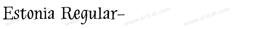 Estonia Regular字体转换